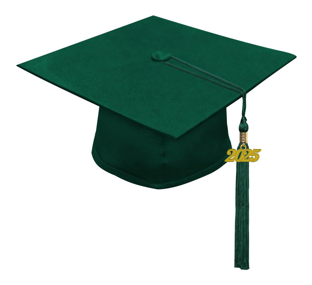 Graduation Cap and Tassel with 2025 Year Charm