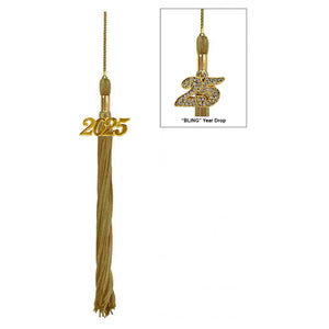 2003 Royal/Gold Graduation Tassel - 9 Inch Cap Tassel Made In USA, Available In All School Colors
