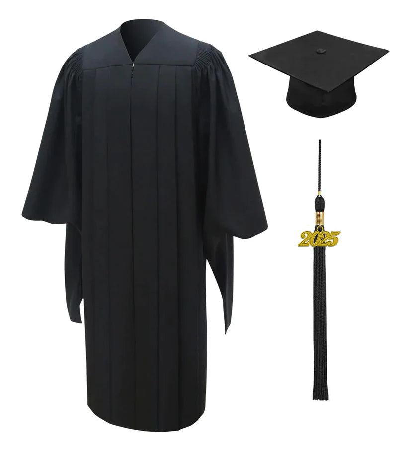 American Deluxe Black Masters Graduation Cap & Gown