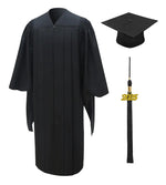 American Deluxe Black Masters Graduation Cap & Gown