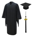 American Deluxe Black Masters Graduation Cap & Gown