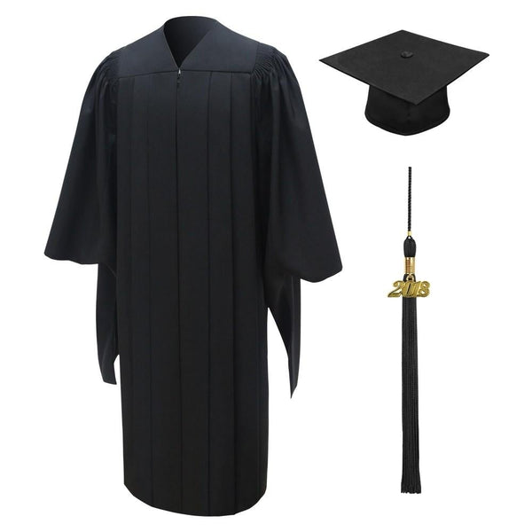 American Deluxe Black Masters Graduation Cap Gown