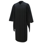 American Deluxe Black Masters Graduation Cap & Gown - Graduation Gowns UK