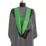 Bachelors Shape Burgon Academic Hood - Emerald Green & Black - Graduation Gowns UK