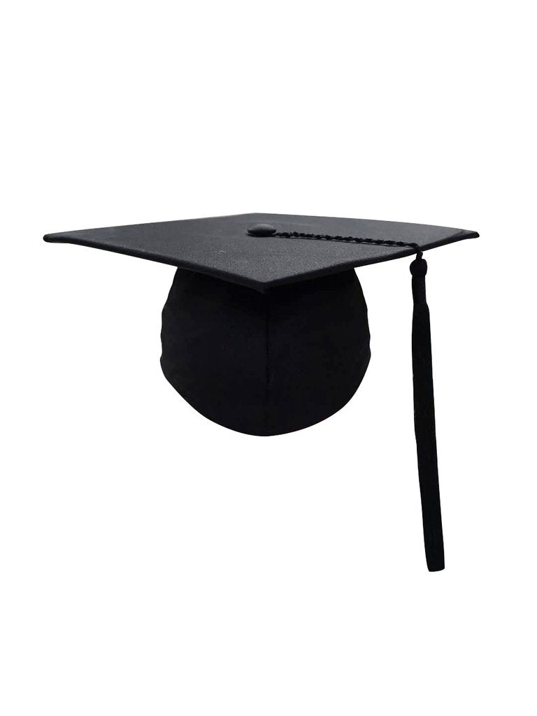 Black Masters Graduation Cap & Tassel - Graduation Gowns UK