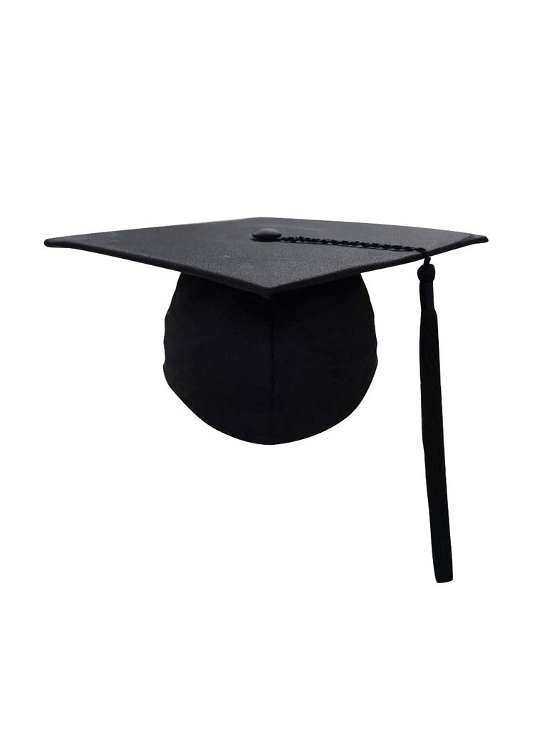 Black Masters Graduation Cap & Tassel Graduation Gowns UK