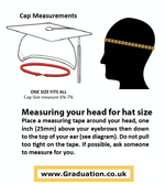 Black Masters Graduation Cap & Tassel - Graduation Gowns UK