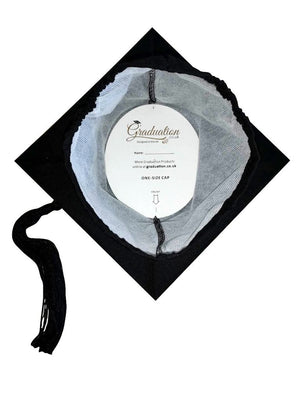 Black Masters Graduation Cap & Tassel - Graduation Gowns UK