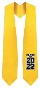 "Class of 2022" Graduation Stole - Graduation Gowns UK