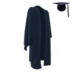 Classic Navy Bachelors Graduation Cap & Gown - Graduation Gowns UK