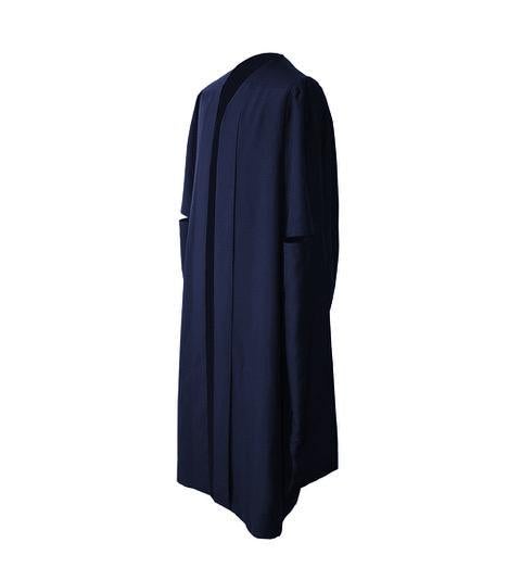 Classic Navy Blue Masters Graduation Gown - Graduation Gowns UK