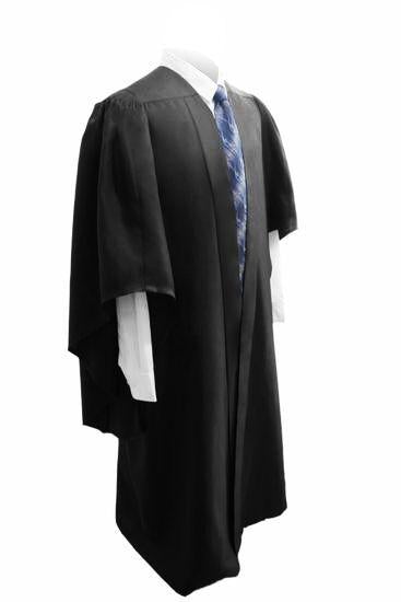 Deluxe Black Bachelors Graduation Gown - UK University Gown - Graduation Gowns UK