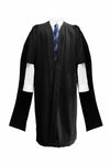 Deluxe Black Masters Graduation Gown - Graduation Gowns UK