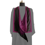 Masters Full Shape Academic Hood - Maroon & Black - Graduation Gowns UK